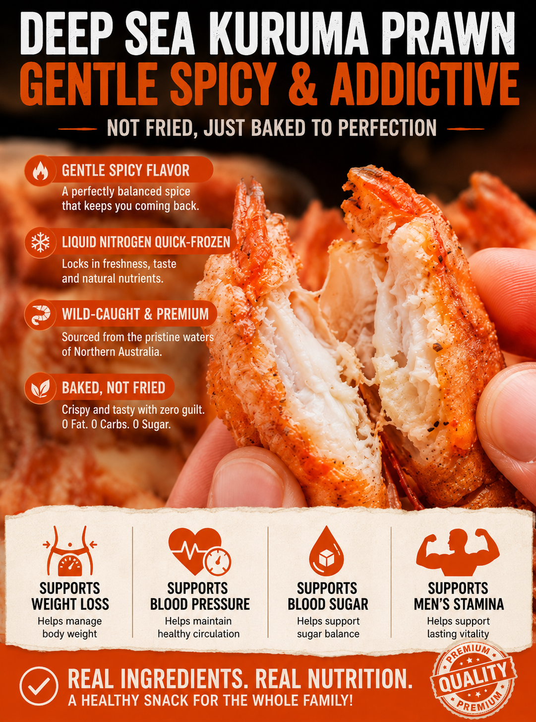 Wild-Caught Arctic Sea Shrimp – Ready-to-Eat Spicy Crispy Snack-9SLL