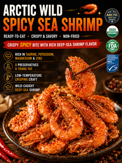 Wild-Caught Arctic Sea Shrimp – Ready-to-Eat Spicy Crispy Snack-9SLL