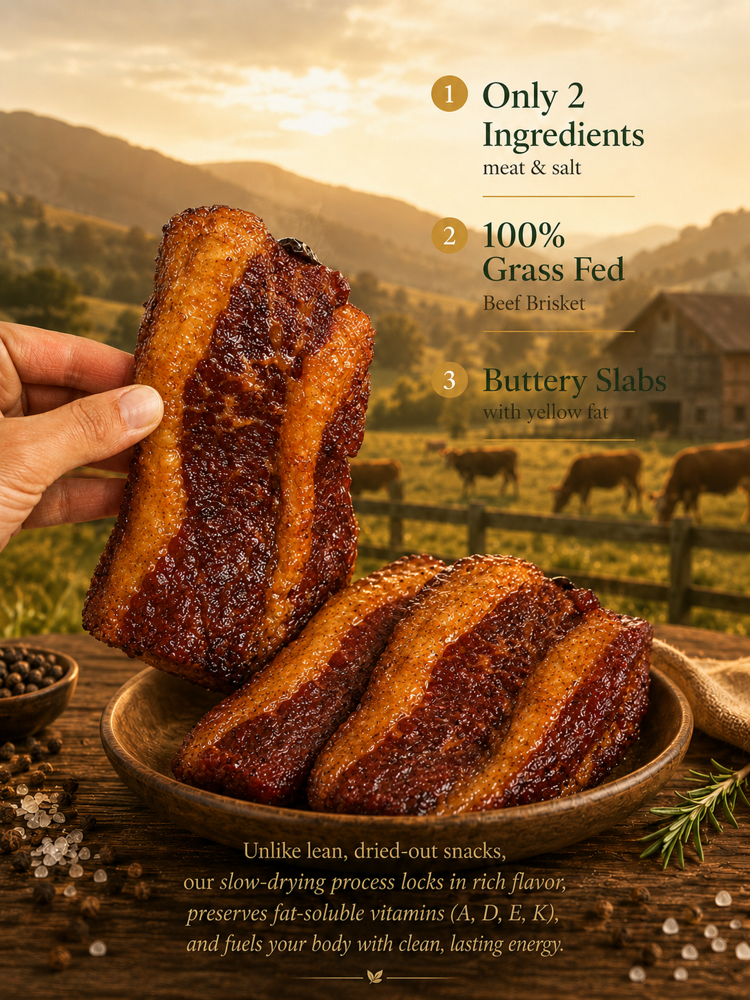 🐮Beef brisket chunks - 100% grass-fed and grass-finished-Lily