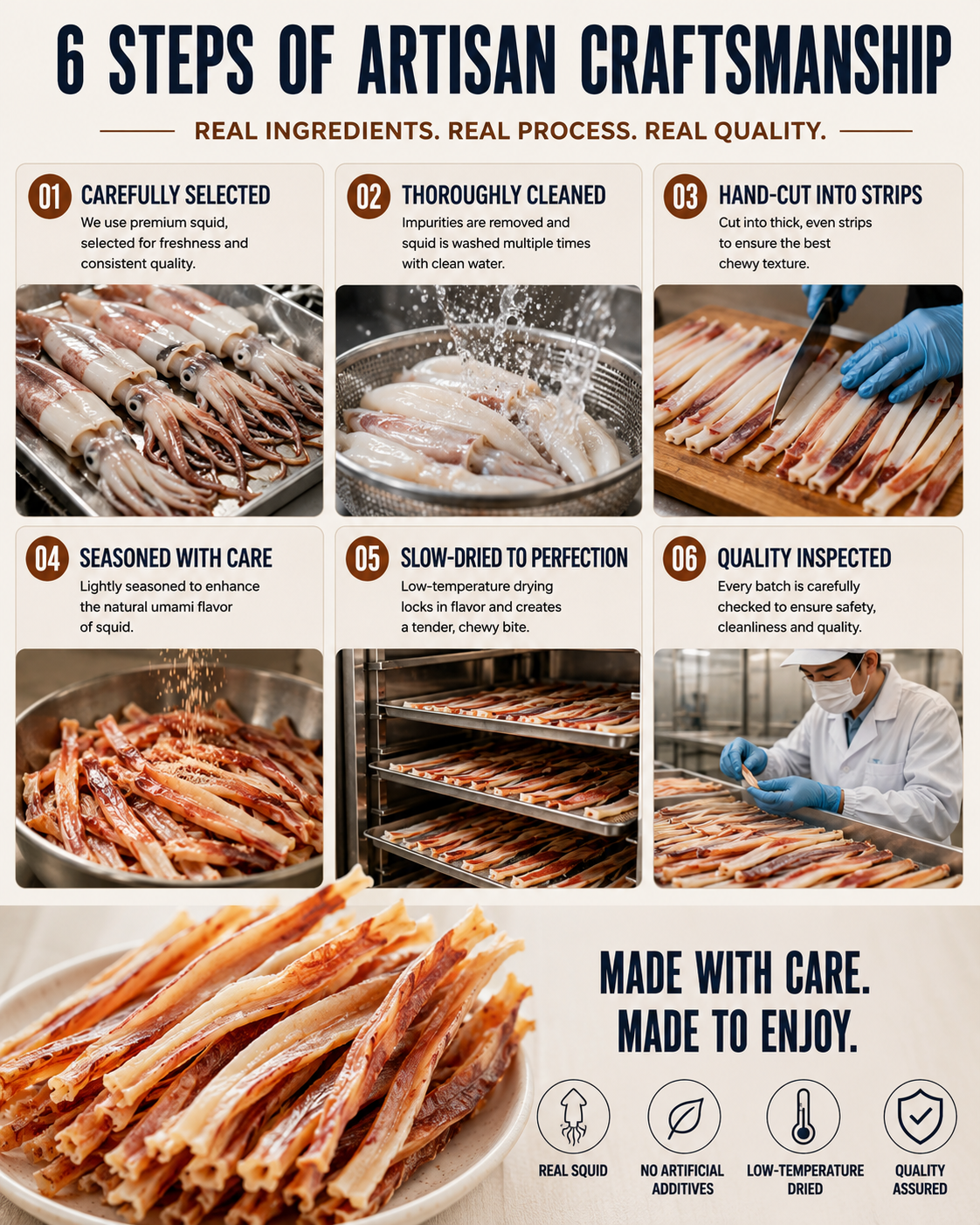 🔥 Deep-Sea Squid Strips‖ High-Protein Ready-to-Eat Seafood Snack for Smarter Daily Snacking-ASS1