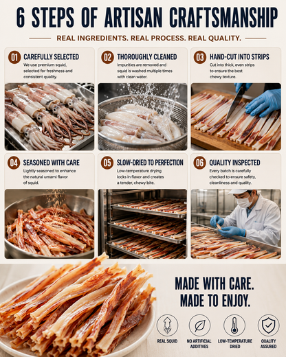 🔥 Deep-Sea Squid Strips‖ High-Protein Ready-to-Eat Seafood Snack for Smarter Daily Snacking-ASS1