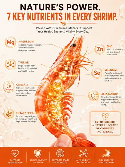 🔥 Dried Sea Shrimp ‖ No Sugar Crash, More Protein, Real Seafood Flavor-ASS1