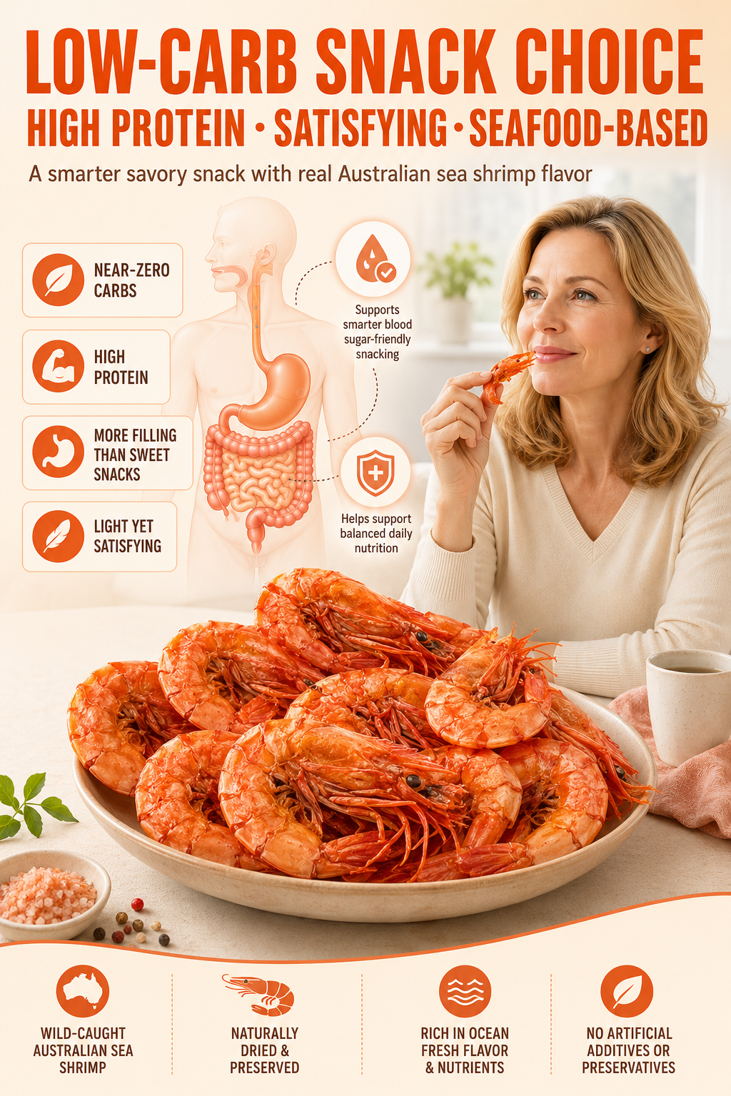 🔥 Dried Sea Shrimp ‖ No Sugar Crash, More Protein, Real Seafood Flavor-ASS1
