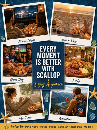Wild-Caught Alaska Spicy Scallops – Premium Seafood Snack-ASS1